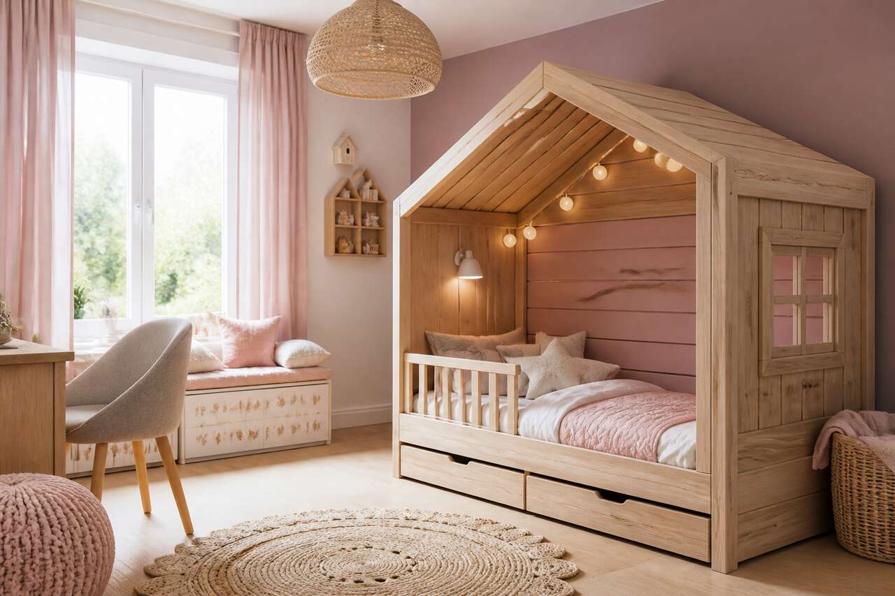 Installer un lit cabane déco