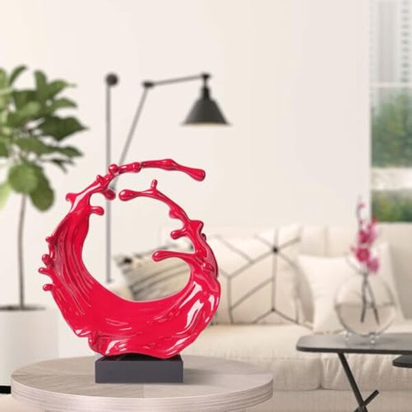 Découvrez notre avis détaillé sur la statue décorative Nenbolec vagues de mer en résine rouge : design, qualité et où l'acheter au meilleur prix.