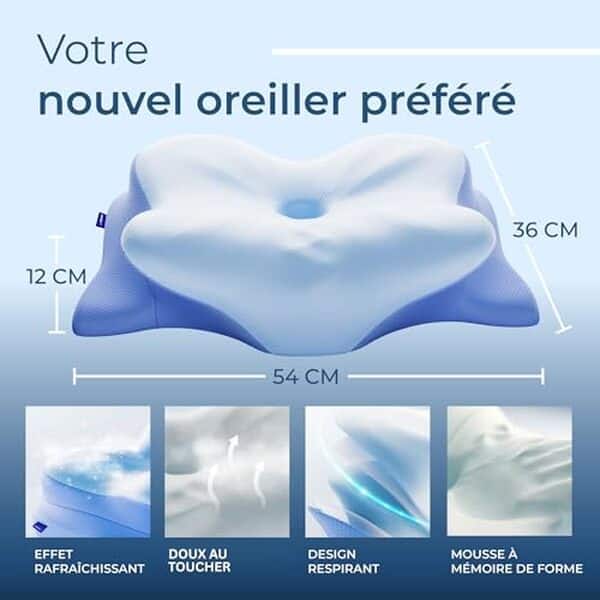 Découvrez notre avis détaillé sur l'oreiller Derila Ergo : confort cervical, technologie rafraîchissante et performance pour un meilleur sommeil.