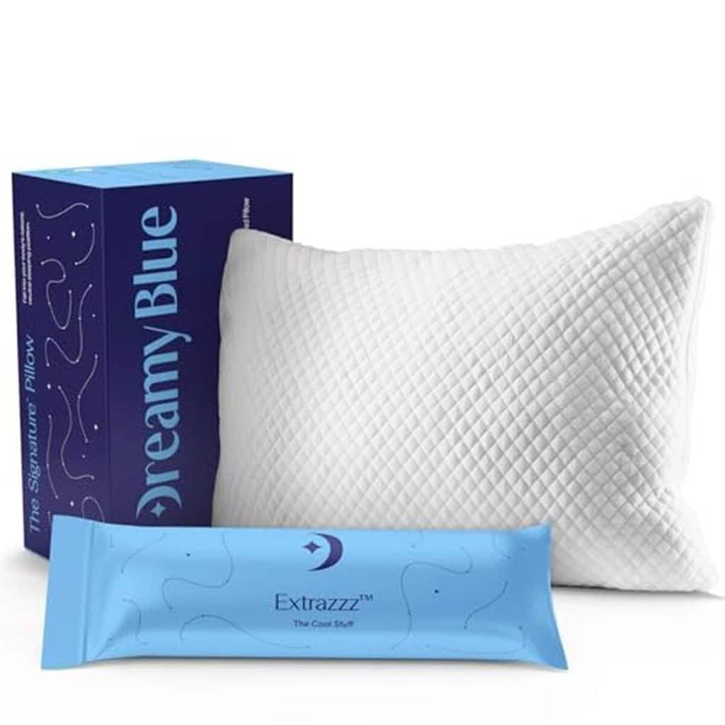 Test : oreiller DreamyBlue à mousse à mémoire déchiquetée