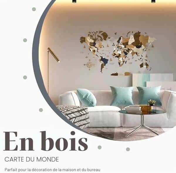 Découvrez notre avis complet sur la carte du monde 3D en bois WoodLeo XL : un art mural sophistiqué pour transformer votre intérieur avec style et originalité. 
