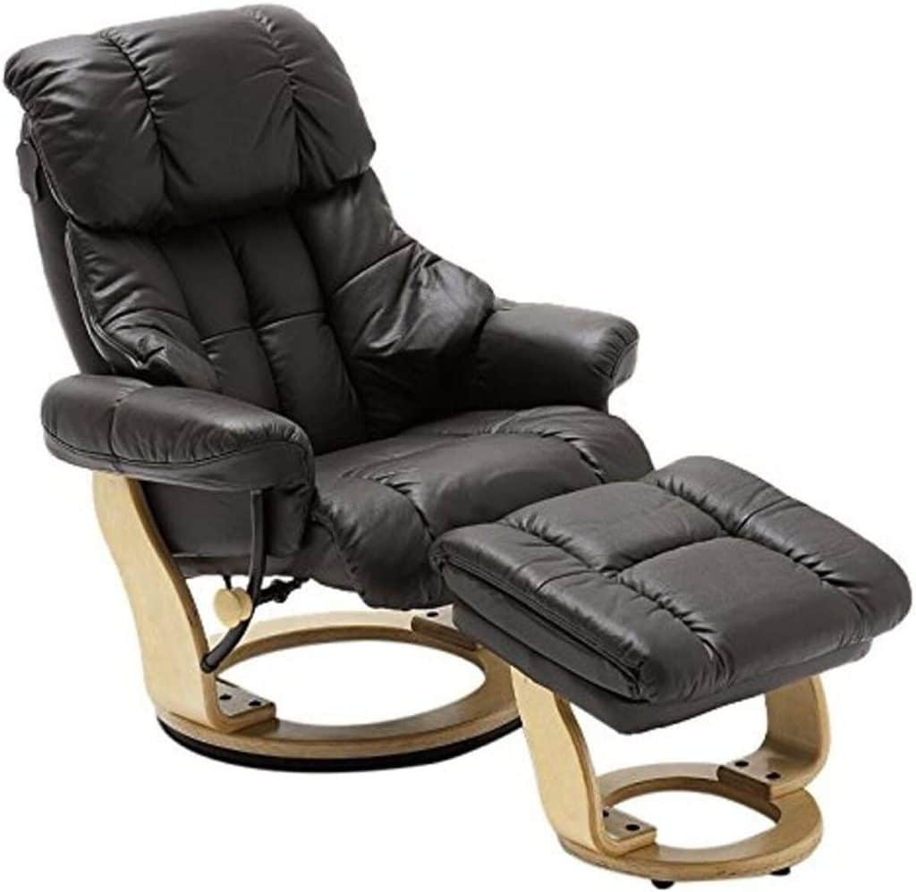 Test : fauteuil relaxation Robas Lund 130 kg cuir marron