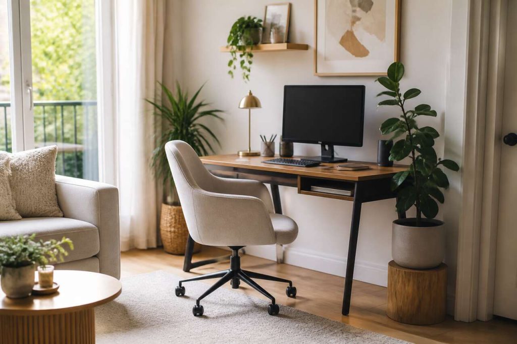 6 idées pour aménager un coin bureau dans le salon