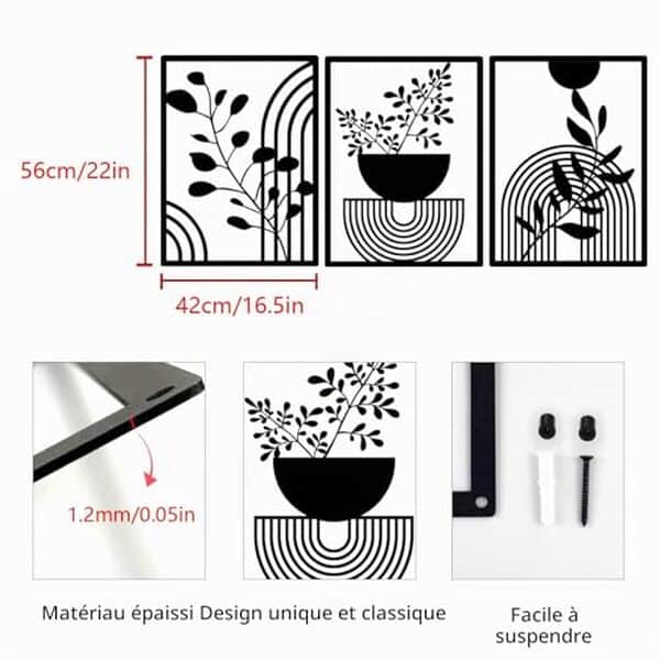 Découvrez nos panneaux bohème en métal pour une décoration minimaliste et intemporelle. Avis, styles et conseils pour transformer votre intérieur avec élégance.