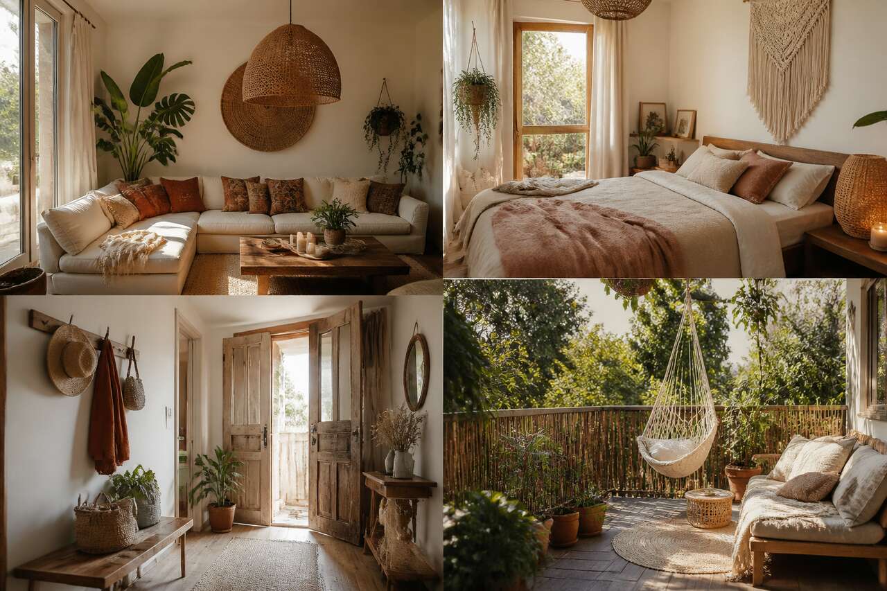 Déco hippie chic pièce par pièce : salon, chambre, entrée, balcon Déco hippie chic pièce par pièce : salon, chambre, entrée, balcon