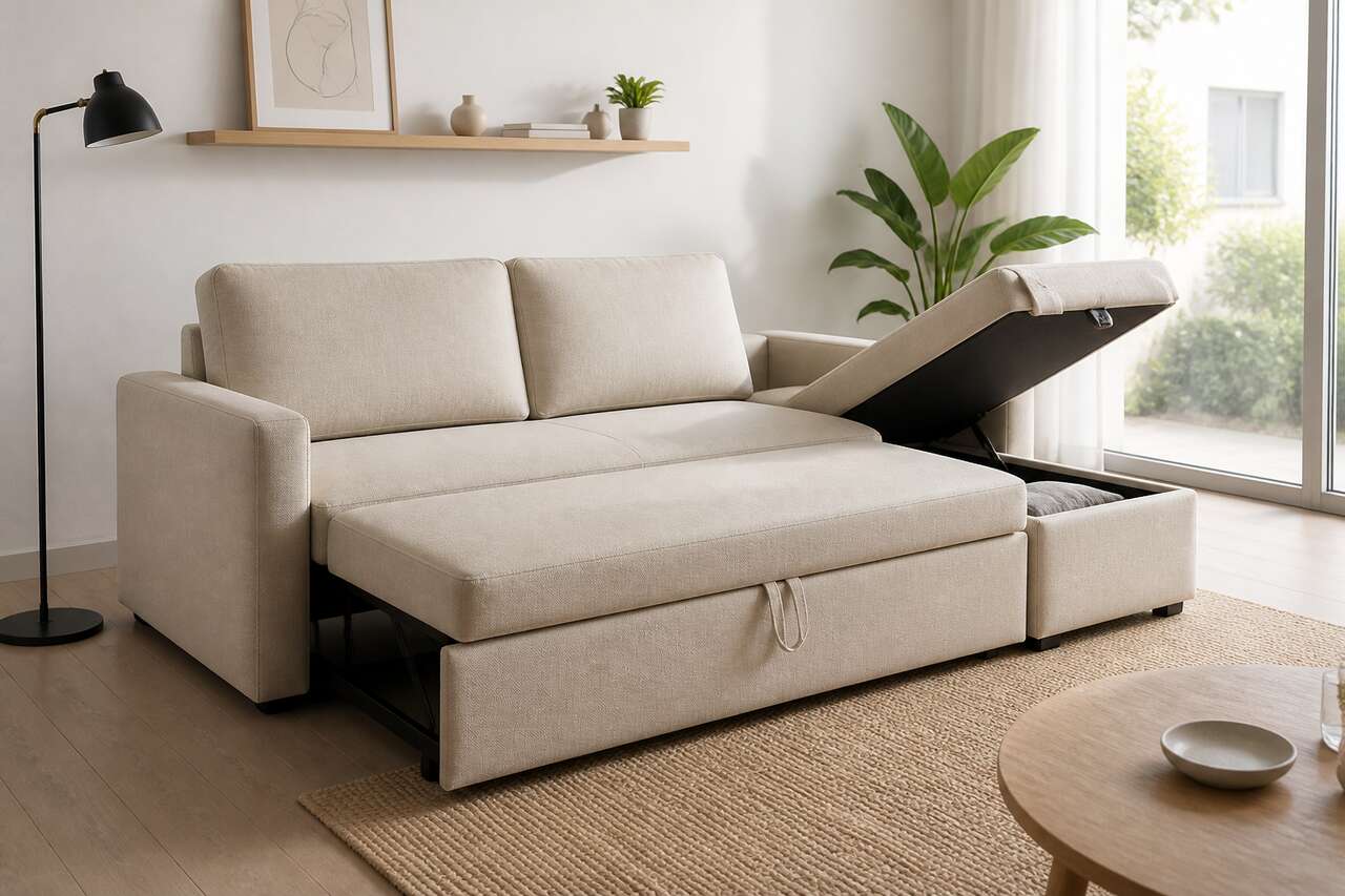 Design gain de place : accoudoirs fins, coffre et modularité Design gain de place : accoudoirs fins, coffre et modularité