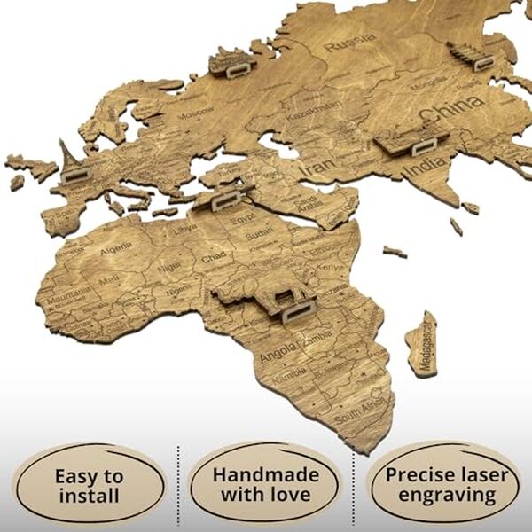 Découvrez la carte du monde en bois Creatifwood, une décoration murale élégante et design pour sublimer votre intérieur. Avis complet et conseils d'achat.