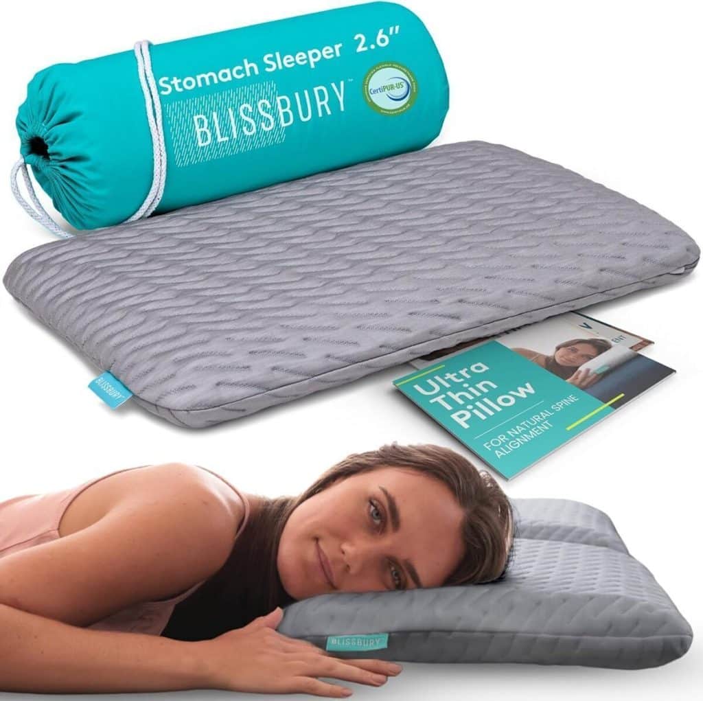 Test Blissbury : oreiller fin en mousse à mémoire de forme