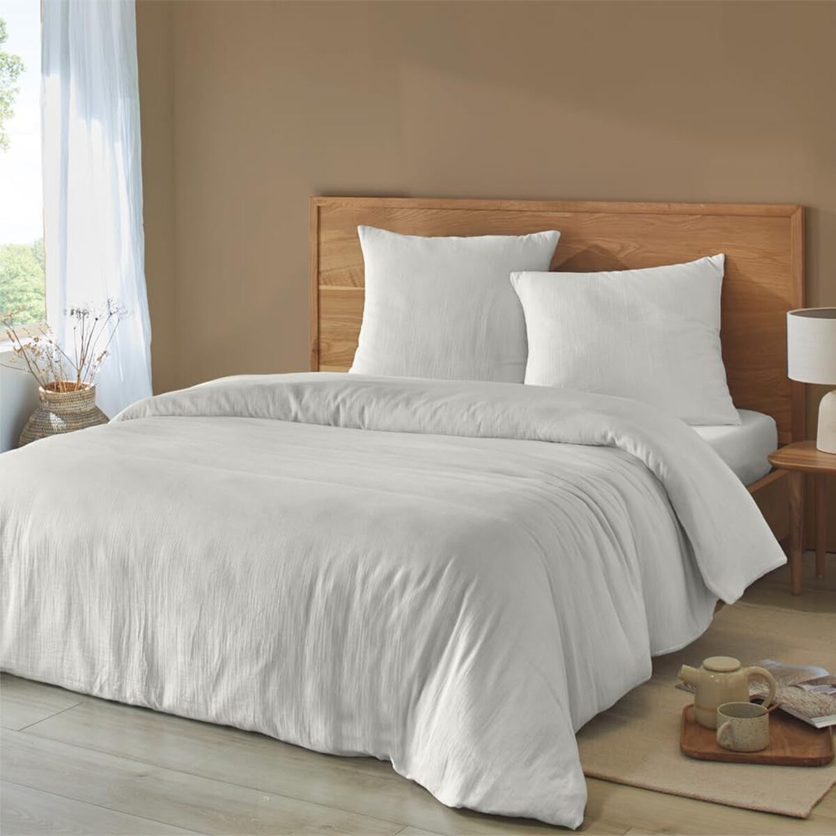 Test : parure de lit Duquennoy & Lepers double gaze de coton 260x240 cm