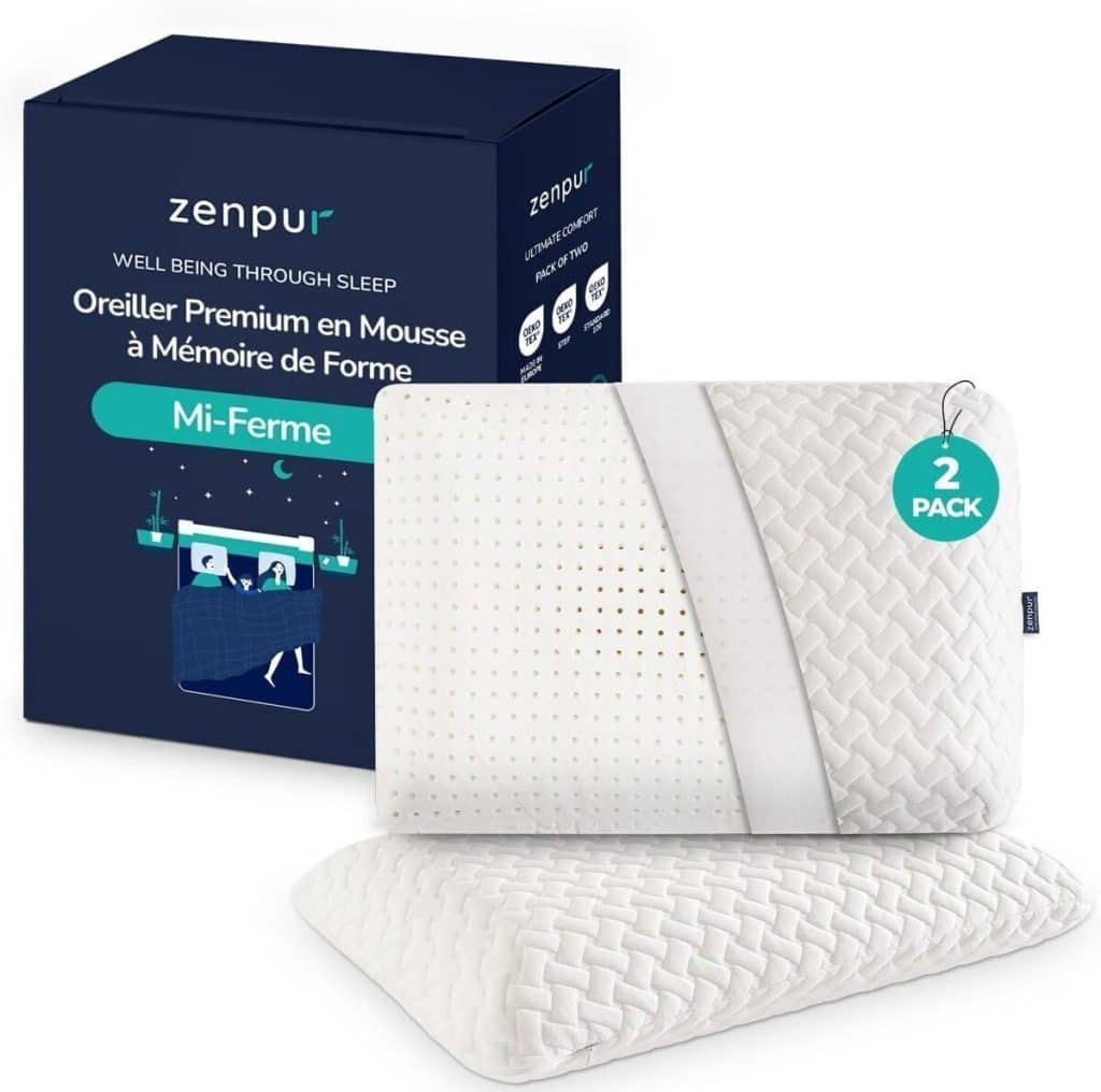Avis sur les oreillers ZenPur mémoire de forme 40x60